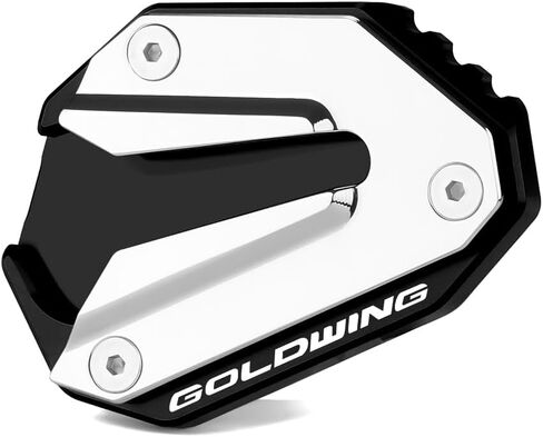 Kickstand shoe For H.onda Goldwing GL1800 2002-2017 and 2018-2023 Motocycle CNC Kickstand Side Stand Enlarge Extension Pad goldwing gl 1800 Accessories (2018-2023 black) in Saudi Arabia