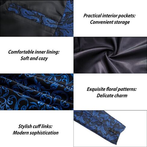 Mens Floral Tuxedo Jacket Paisley Slim Fit 1 Button Blazer Jacket Shawl Lapel Dinner Party Prom Dress Jackets in Saudi Arabia