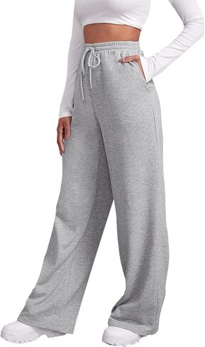 Women Baggy Cargo Pants Y2K Parachute Pants Drawstring Sweatpants Jogger Streetwear with Pockets in Saudi Arabia