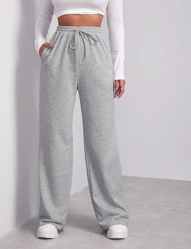 Women Baggy Cargo Pants Y2K Parachute Pants Drawstring Sweatpants Jogger Streetwear with Pockets in Saudi Arabia