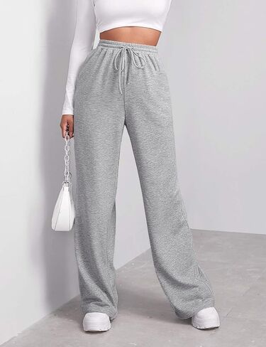 Women Baggy Cargo Pants Y2K Parachute Pants Drawstring Sweatpants Jogger Streetwear with Pockets in Saudi Arabia