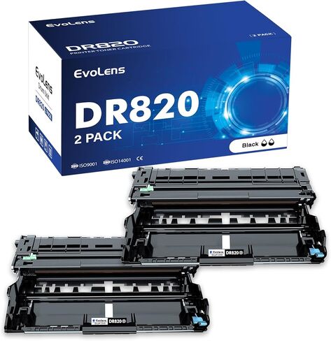 وحدة طبلة عالية الإنتاجية DR820 متوافقة مع DR-820 DR 820 لطابعة Brother HL-L5000D HL-L6200DW MFC-L5700DW DCP-L5500DN (أسود، عبوتان) in Kuwait