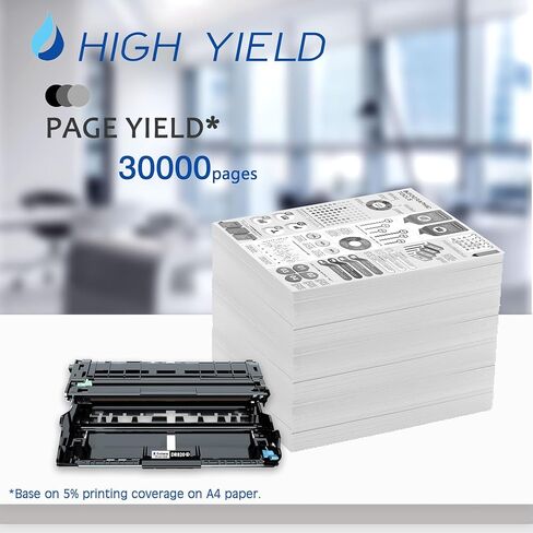 وحدة طبلة عالية الإنتاجية DR820 متوافقة مع DR-820 DR 820 لطابعة Brother HL-L5000D HL-L6200DW MFC-L5700DW DCP-L5500DN (أسود، عبوتان) in Kuwait