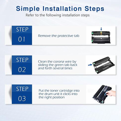 وحدة طبلة عالية الإنتاجية DR820 متوافقة مع DR-820 DR 820 لطابعة Brother HL-L5000D HL-L6200DW MFC-L5700DW DCP-L5500DN (أسود، عبوتان) in Kuwait