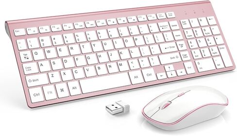 Wireless 2.4G Compact and Quiet Keyboard and Mouse Combo,Ergonomic and Portable Design for Computer, Windows,Desktop, PC, Laptop-Cangling Green in Saudi Arabia
