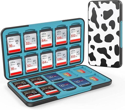HEIYING SD Card Holder with 40 Precise Slots for SDXC SDHC Micro SD Cards | Portable SD Card Case, Hard ABS Shell with Soft Silicone Lining, Precise Card Slots,Magnetic Closure for Neat Storage in Kuwait