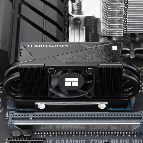 Thermalright HR10 2280 PRO Digital Black- High-Performance Solid-State Hard Disk Radiator Equipped with 4x5mm AGHP Heat Pipe, ARGB Digital Display, Small Fan Cooling, SSD Heatsink Cooling in Saudi Arabia