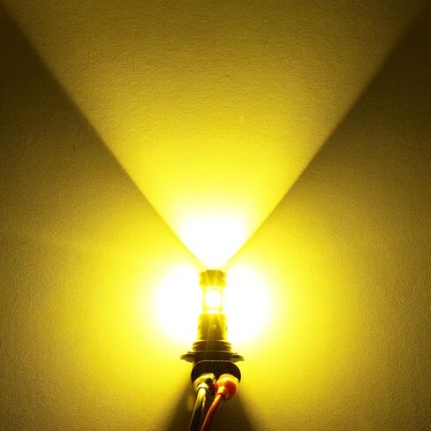 PHINLION 9006 HB4 مصباح الضباب LED الأصفر أو DRL، 3800 لومن فائق السطوع CSP رقائق 9006 استبدال مصابيح الضباب لشاحنة السيارة، 3000K أصفر ذهبي in Kuwait