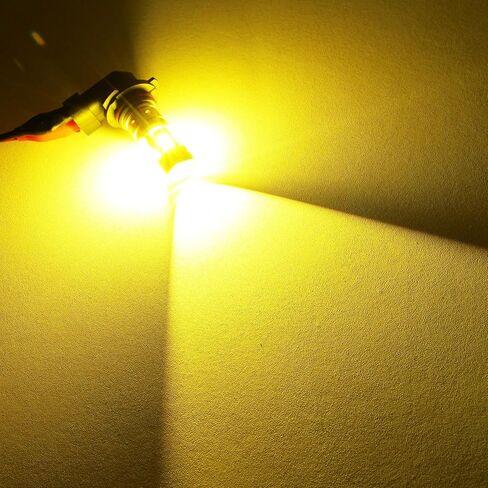 PHINLION 9006 HB4 مصباح الضباب LED الأصفر أو DRL، 3800 لومن فائق السطوع CSP رقائق 9006 استبدال مصابيح الضباب لشاحنة السيارة، 3000K أصفر ذهبي in Kuwait