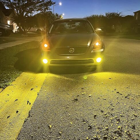 PHINLION 9006 HB4 مصباح الضباب LED الأصفر أو DRL، 3800 لومن فائق السطوع CSP رقائق 9006 استبدال مصابيح الضباب لشاحنة السيارة، 3000K أصفر ذهبي in Kuwait