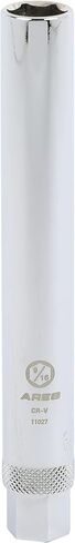 ARES 11028 - Extra Deep 5/8-Inch Spark Plug Socket – 3/8-Inch Drive Spark Plug Socket – 6-Inch Long 6-Point Socket for Superior Reach and Coverage in Saudi Arabia