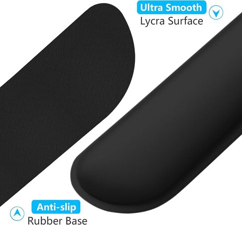Dapesuom Enlarge Keyboard Wrist Rest, Cute Memory Foam Keyboard Wrist Cushion for Computer Desk Mats Support, Typing Pain Relief Ergonomic Mouse Pad Rests with Non-Slip Base for Gaming, Laptop, Pink in Kuwait