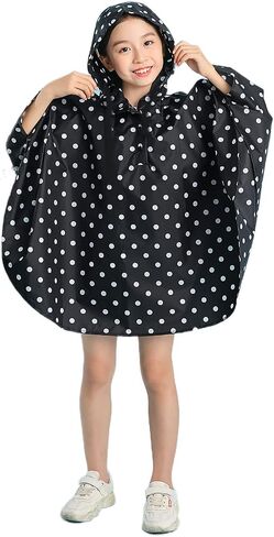 Kids Cute Raincoat Waterproof Rain Poncho Jacket Coat for Girls Boys in Saudi Arabia