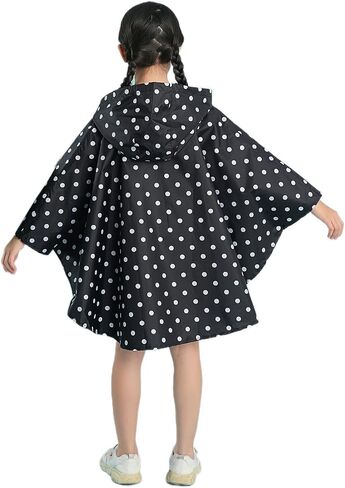 Kids Cute Raincoat Waterproof Rain Poncho Jacket Coat for Girls Boys in Saudi Arabia