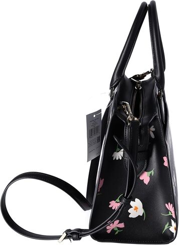 Kate Spade New York Madison Floral Waltz Medium Satchel Black Multi in Kuwait