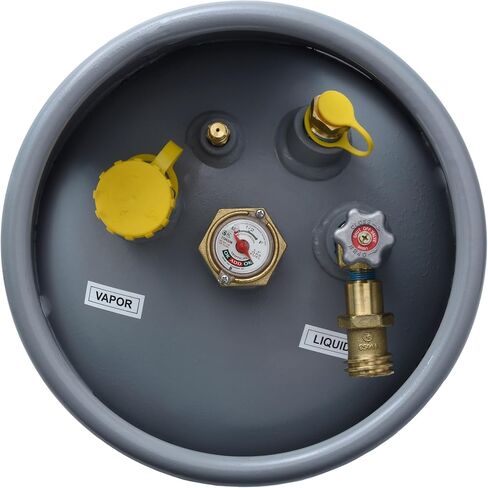 Flame King 43.5LB Steel Forklift Propane Tank with Gauge, DOT and TC Compliant, Rugged-Designed, Larger than Standard Forklift Tanks in Saudi Arabia