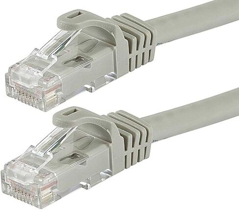 كابل تصحيح Monoprice Flexboot Cat6 Ethernet - سلك إنترنت الشبكة - RJ45، مجدول، 550 ميجا هرتز، UTP، سلك نحاسي عاري نقي، 24AWG، 5 قدم، أسود in Kuwait