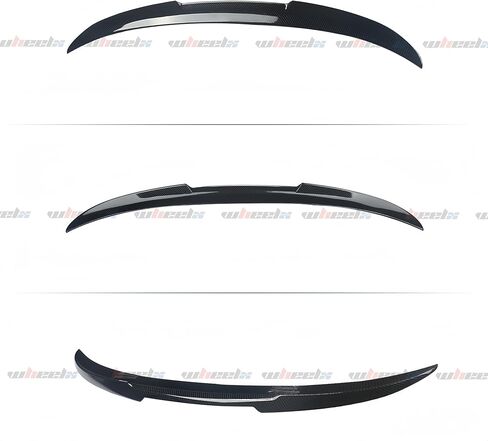 Rear Trunk Spoiler Compatible with 2012-2018 F30 3 Series & 2014-2019 F80 M3 Sedan, MV Style Duckbill Spoiler Fits for 320i 325i 328i 330i 335i 340i, High Kick Wing Lip (Glossy Black) in Kuwait