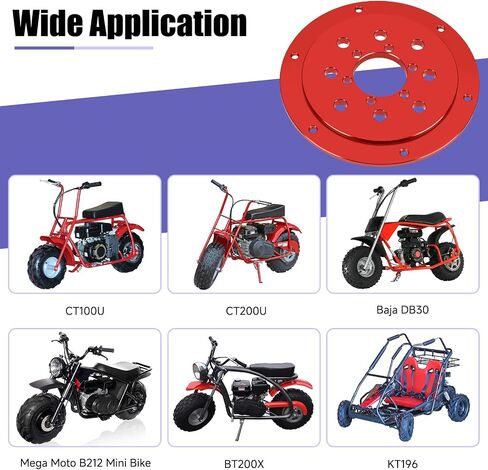 Universal Go Kart Split Sprocket Hub Adapter Compatible with Predator 212cc 196cc 420cc 79cc 6.5hp CT200U CT100U BT200X MBX11 TraillMaster MB200 Coleman Baja Motovox Doodlebug Mini Bike Parts in Saudi Arabia