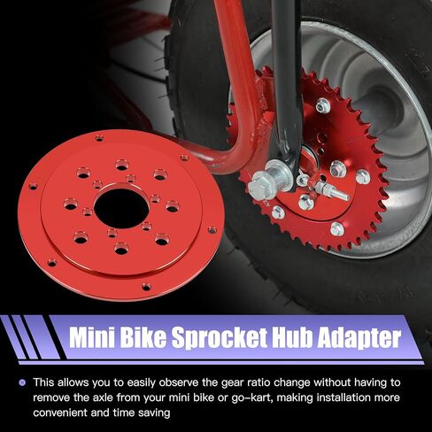 Universal Go Kart Split Sprocket Hub Adapter Compatible with Predator 212cc 196cc 420cc 79cc 6.5hp CT200U CT100U BT200X MBX11 TraillMaster MB200 Coleman Baja Motovox Doodlebug Mini Bike Parts in Saudi Arabia