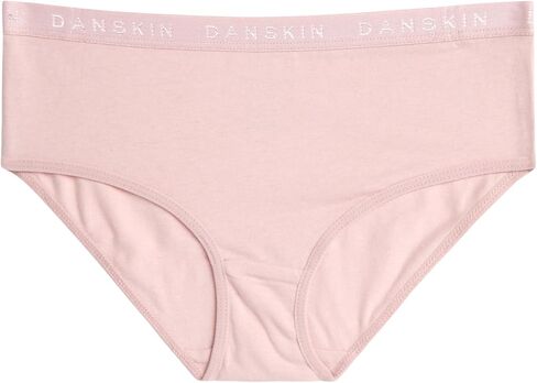 سراويل داخلية هيبستر للفتيات من Danskin - عبوة من 5 سراويل داخلية قطنية ناعمة قابلة للتمدد - ملابس داخلية بدون خياطة بدون علامات للفتيات (4-12) in Kuwait