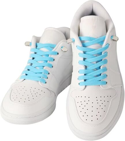 2 Pairs Elastic Shoe Laces for Sneakers, Elastic No Tie ShoeLaces Flat Shoe Strings for Kids And Adults in Saudi Arabia