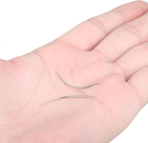 Oveta Curved Piercing Taper G23 Titanium Push in Taper 20G Insertion Pin for Threadless Jewelry Tool in Saudi Arabia