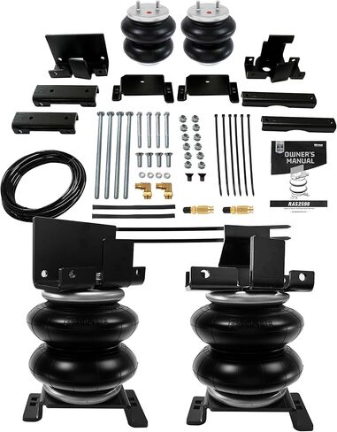 طقم تعليق أكياس الهواء الخلفية لشاحنة سحب 2014-2024 RAM 2500، سعة 5000 رطل لتسوية الحمل، بديل للوسائد الهوائية Firestone 2598 Ride Rite للتعليق الخلفي للشاحنات in Kuwait