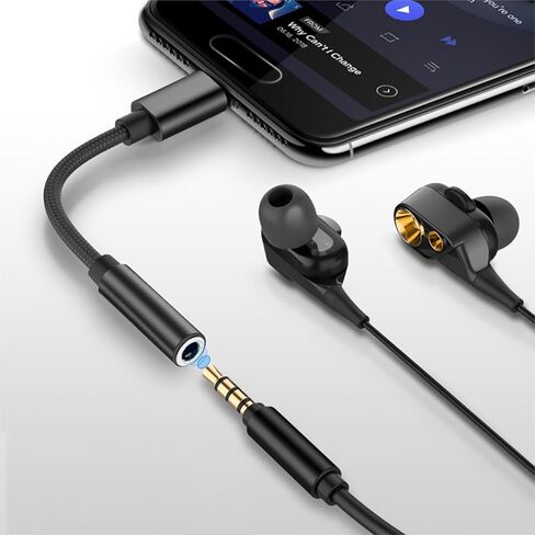 محول سماعة الرأس PADCR USB C، محول صوت سماعة الرأس USB-C إلى مقبس 3.5 مم، عالمي in Saudi Arabia
