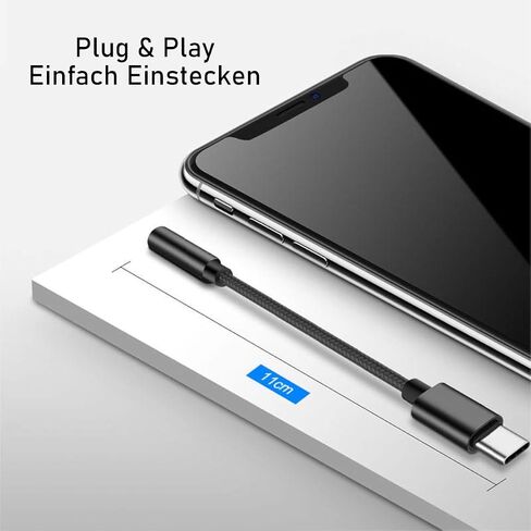 محول سماعة الرأس PADCR USB C، محول صوت سماعة الرأس USB-C إلى مقبس 3.5 مم، عالمي in Saudi Arabia
