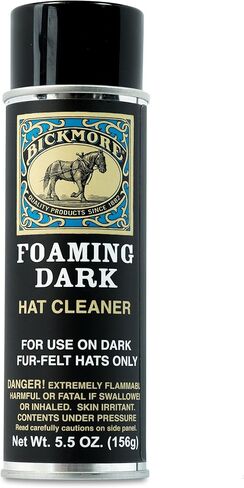 Foaming Dark Hat Cleaner Kit - Remove Dirt, Dust, Fingerprints & Sweat Stains - Great for Fur - Felt Cowboy Hats, Baseball Hats, Fedoras, Sun Hats & More in Saudi Arabia