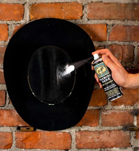 Foaming Dark Hat Cleaner Kit - Remove Dirt, Dust, Fingerprints & Sweat Stains - Great for Fur - Felt Cowboy Hats, Baseball Hats, Fedoras, Sun Hats & More in Saudi Arabia