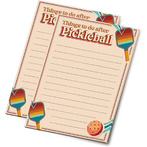 Pickleball Notepads - "Things To Do After Pickleball" - Pack of 2 Notepads - For All Pickleball Fans