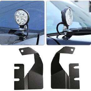 LLKUANG Metal LED Light Pod Metal Hood Mount Bracket Kit,Ditch Hood Light Brackets Fit for Toyota Tundra 2014-2021