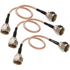 CablesOnline, 6-inches Slim Coax 75-ohm RG179 with F-Type Connectors TV, Satellite & Antenna Cable, SI-FF100 in Saudi Arabia