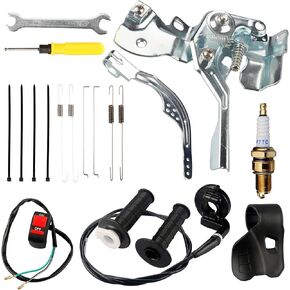 Throttle Linkage and 7/8'' Mini Bike Throttle Assembly for Predator 212 196cc Coleman BT200X CT200U CT200U-EX B200R Baja Warrior Massimo MB200 Axis M200 Minibike GX200 GX160 Engine Parts