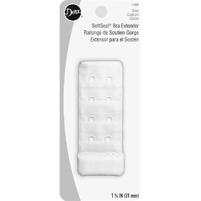 Dritz 1-1/4" SoftSeal, White Bra Extender