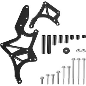 LS Engine Serpentine Alternator Bracket - Endxedo Power Steering Pump Swap Conversion Bracket for Chevrolet LS1 LS2 LS3 LS6 LS7 Engines, 4.8L, 5.3L, 6.0L, 6.2L Truck & SUV Engines (Black)