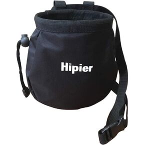 Hipier FX Chalk Bag for Climbing Gymnastics Weightlifter Chalk Bag with Back Zip Pocket and Adjustable Belt