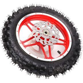 Pit Bike Rim Mini Bike Wheels 10 Inch Pit Bike Rim 110Cc Dirt Bike Rear Wheel 2.5‑10In Rear Wheel Rim Tyre Assembly Nonslip Wearproof For Off Road Motorcycles Dirt Pit Bikes
