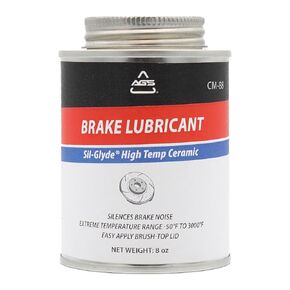 AGS Automotive Solutions Brush Top Can Ceramic-Glyde Silicone Brake Lubricant, 4oz, Compatible with Ceramic and Metallic Brake Pads, Noise Reduction Technology