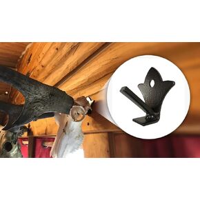 Bambi Bracket for Small & Medium Size Game - 50lbs Capacity European Skull Wall Mount - Ideal for Whitetail and Mule Deer, Antelope, Black Bear and Wolf Mounting - Made in USA