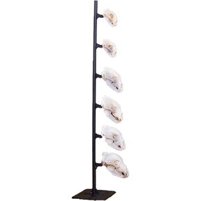 Skull Hooker Trophy Tree European Trophy Mount – Hang up to 5 Taxidermy Deer Antlers and Other Skulls for Display – Graphite Black
