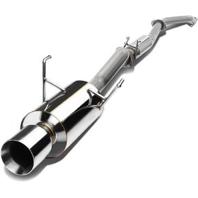 DNA MOTORING CBE-HC01EX-NRT Cat Back Exhaust System [Compatible with 01-05 Honda Civic EX 2/4DR 1.7L]