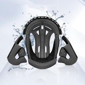 Motorcycle Helmet Liner Breathable Lining Washable Paddings for FreedConn New EPS BM2-S Bluetooth Motorcycle Helmet Only