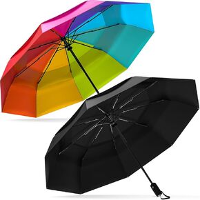 Repel Umbrella The Original Portable Travel Umbrella - Umbrellas for Rain Windproof, Strong Compact Umbrella for Wind and Rain - Perfect For On-the-Go, Car Umbrella, Backpack Umbrella