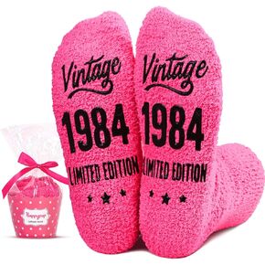 HAPPYPOP 40th Birthday Gifts Ideas for Women - Socks for 40 Year Olds, 1984 Birthday Gifts, Best Gifts for 40 Year Old Middle Aged Woman