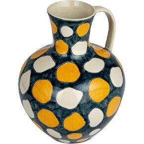 Creative Co-Op Dotted Elegance Multi-Colored Stoneware Jug, Multicolor