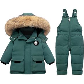 Baby Snowsuit Toddler Girl Snow Suits Winter Coat Boy Clothes Jacket 1-5T Pants