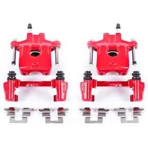 Power Stop Rear S2696 Pair of High-Temp Red Powder Coated Calipers